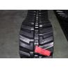 Joint Free Continuous Rubber Track 52.5mm Pitch Anti Slip In Black Color