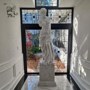 Marble Venus Sculpture Naked Woman Roman Goddess Life Size Statue Stone Carving Villa Home Decoration