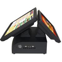 Two Monitors Karaoke Black 15" Pos Touch Terminal , Cash Register Kiosk Customized For Bar