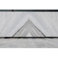 China Abrasion Proof White Marble Stone Tiles For Wall Cladding Decoration on sale
