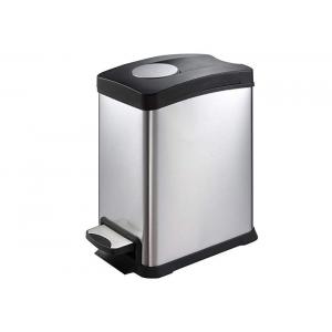 EKO Room Service Equipments Mute Trash Pedal Food Waste Bin with Inner Plastic Removal Recycle Bucket 812Ltr 24Ltr