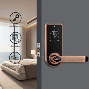 China Smart Hotel Room Electronic Door Locks RFID Card Password TT Lock With Touchscreen supplier