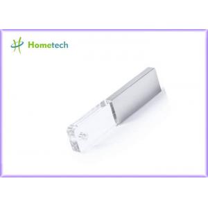 China Custom Crystal Heart USB Flash Drive 2D 3D Logo Engraving For Company / Buisness Gift supplier