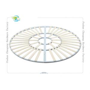 China Round Shaped Folding Metal Slatted Bed Base For Mattress Support supplier