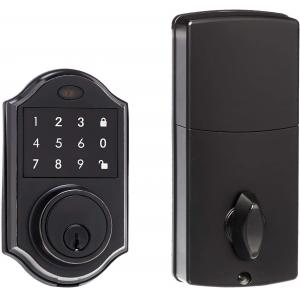 OEM Bump Proof Electronic Deadbolt Door Lock Matte Black And Chrome