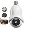 China Wireless 5G Indoor Light Bulb Camera , Panoramic Smart Dome Camera With App Control wholesale