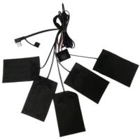 China Blanket Clothes Heating Pads 5pcs Each 7x11cm 5 In One 5V USB Heat Pad For Vest on sale