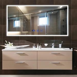 China Anti Fog Shower Mirror With Radio , Led Lighted Bathroom Mirror supplier