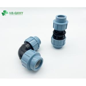 Direct Connection PP Compression Fittings Italy 90 Deg Equal Elbow for Irrigation