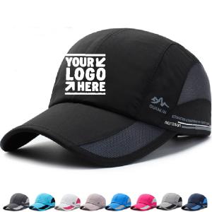 China Chapéus secos rápidos feitos sob encomenda dois Tone Hats do paizinho de Hip Hop do chapéu de basebol de Logo Imprint Unstructured Outdoor Sports Mesh Caps supplier
