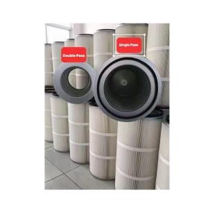China Coated Dust Filter Cartridge Collector 0.5μ For Shot Blasting Machine supplier