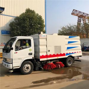 China 4.2m3 1.2m3 Road Vacuum Cleaner Truck 4 Ton Vacuum Road Sweeper supplier