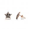 Hot sale stainless steel bad girl typeface stud earrings for women