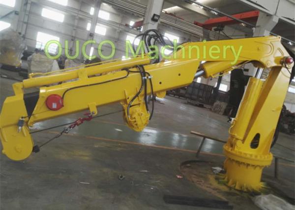 Foldable Telescoping Boom Crane 2T 6M Easy Maintenance Running Smoothly