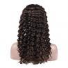 Deep Wave 100% Raw Virgin Lace Front Wigs With Baby Hair / Indian Human Hair