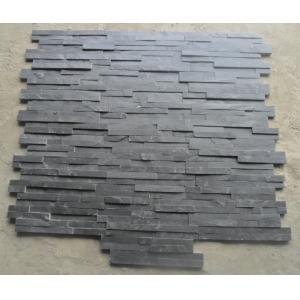 Charcoal Slate Thin Stone Veneer,Black Split Face Slate Z Stone Panel,Riven Slate Stacked Stone,Black Slate Culture Ston