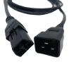3 Core H05VV-F  SJT 12AWG 3 Core SAF-D-GIRD to C20 Power Cord Male Female Extension Cable for PDU Server Equipment