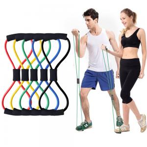China 8 Word elastic pull rope exercises , Lightweight Yoga Resistance Rubber Bands supplier