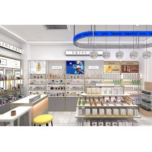 Les Classiques Gray Series Cosmetic Display Case for Shop Design and Store Display