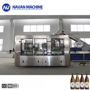 High Speed Beer Filling Machine Glass Bottle Filler Equipment Balanced Pressure