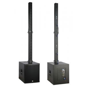 Black Portable Tower Aluminium Acoustic Sound System For Band