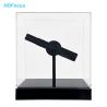 China Rechargeable Mini Table Type Hologram Gift Advertising Display Equipment 3D Holographic Projector LED Fan for Toy and Gift Shops wholesale