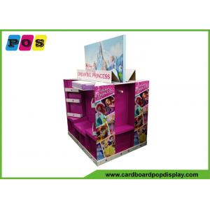 China Point Of Sales Cardboard Display Shelves , Four Sided Corrugated Display Stand For Princess Dress PA043 supplier