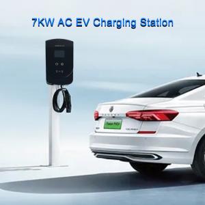 Dustproof 380VAC 7KW AC Home Charging Stations RFID LED Interface