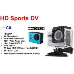 Mini Action Camera For 30M Waterproof Camcorder A8 720P HD Sports Camera Support SD
