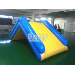 Commercial 4 * 2 * 2M Floating Water Inflatable Slide With 0.9mm PVC Tarpaulin