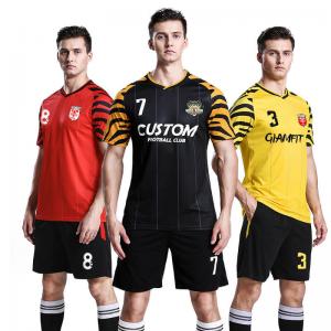 Football Custom Soccer Jerseys Multiple Size Refreshing  Sweat Absorption Surface