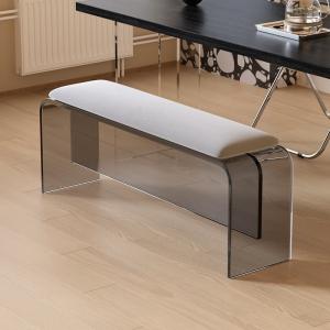 Transparent Suspended Acrylic Bench Living Room Doorway Shoe Dining Bench