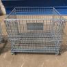 China B42 物流倉庫用ストレージケージ ASRS 折りたたみ式ワイヤーメッシュコンテナ wholesale