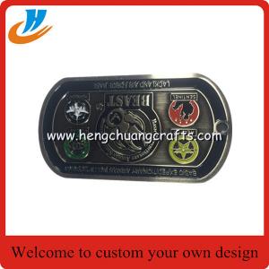 China Hot sell dog tag zinc alloy military challenge coin for souvenir supplier