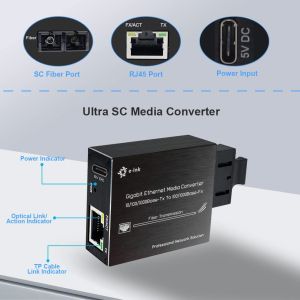 China Micro type 1000BASE-T RJ45 to SC Port dual mode Ethernet Media Converter wholesale