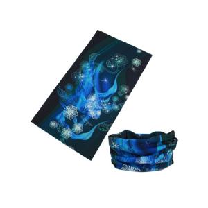 China Tipo elástico alto Headwear do lustre do teste padrão da chama, lenço running amarelo resistente UV supplier