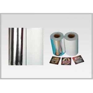 Non Toxic Vacuum Metallized Paper , Ink Retention Lamination Paper Roll For Beer Wine Bottle Label In High Quality
