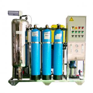 FRP Nanofiltration Water Treatment 10m3/Hr With Grundfos Pump