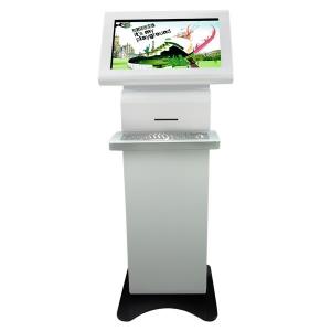 China Infrared IR Touch Screen Monitor Floor Stand , Multimedia Free Standing Digital Signage supplier