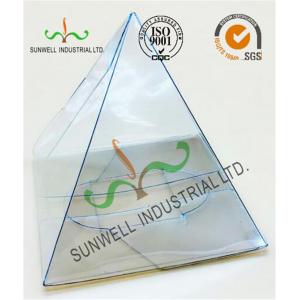 China Handmade Custom Gift / Craft Clear Packaging Boxes Triangle Glossy Lamination supplier