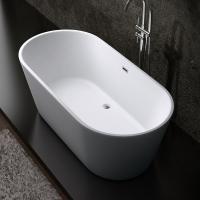 China Non Porous White Acrylic Freestanding Bathtub For Bathroom on sale