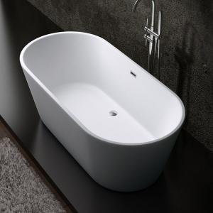 Non Porous White Acrylic Freestanding Bathtub For Bathroom