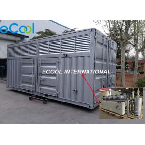 China Modular Refrigeration Station with Compressor Unit , Control and Valves inside, No Need Machine Room supplier