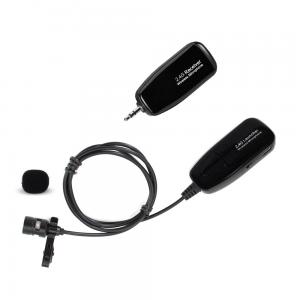 Mini Wireless Lapel Microphone Lavalier Collar Clip Microphone Portable Stereo Condenser Mic For Home Amplifier Speak