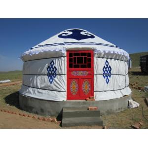 China Customized Mongolian Yurt Tent Bamboo Pole Roof With 12 - 52 Square Meters supplier
