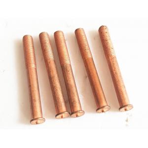 Copper Plated Stud Welder Pins With Flanged Navy Stud 0.875" Road Construction