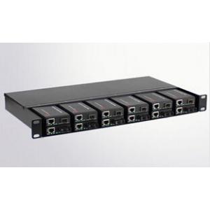 China 1U 12 Slots Mini Fiber Media Converter Chassis Rack With Dual Power Supply supplier