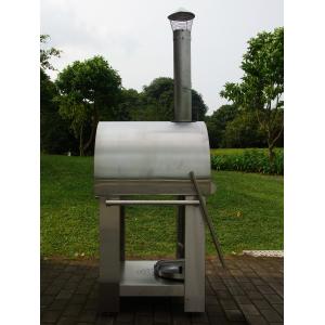 China 410C CSA Steel Wood Fired Oven , Outdoor Wood Stove With Pizza Oven supplier
