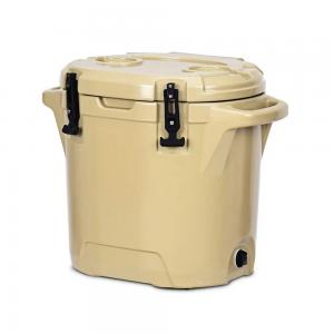 25L Rotomolded Ice Cooler , Outdoor Camping Round Cooler Box