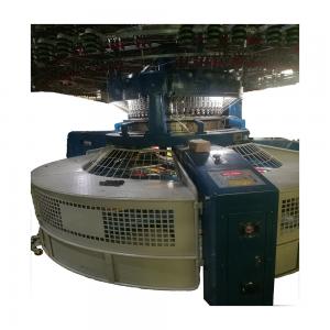 Four / Six Colors auto Striper Knitting Machine Circular Double Jersey Open Width